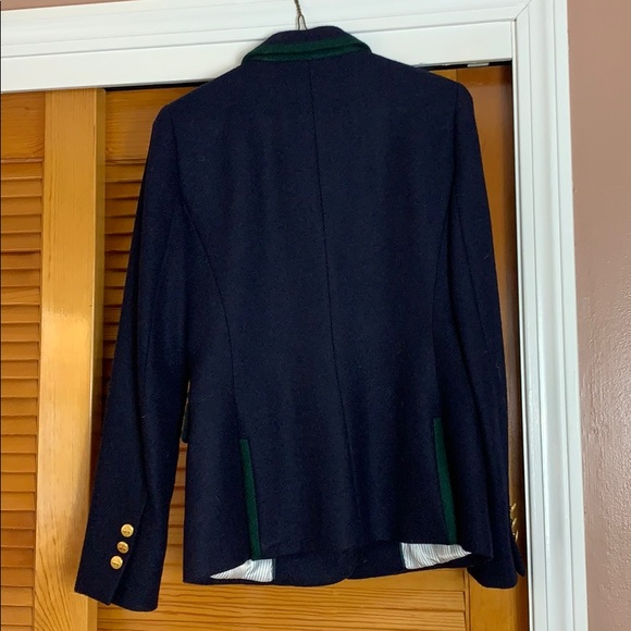 Brooks Brothers Women’s Navy and Green Blazer - Picture 2 of 7